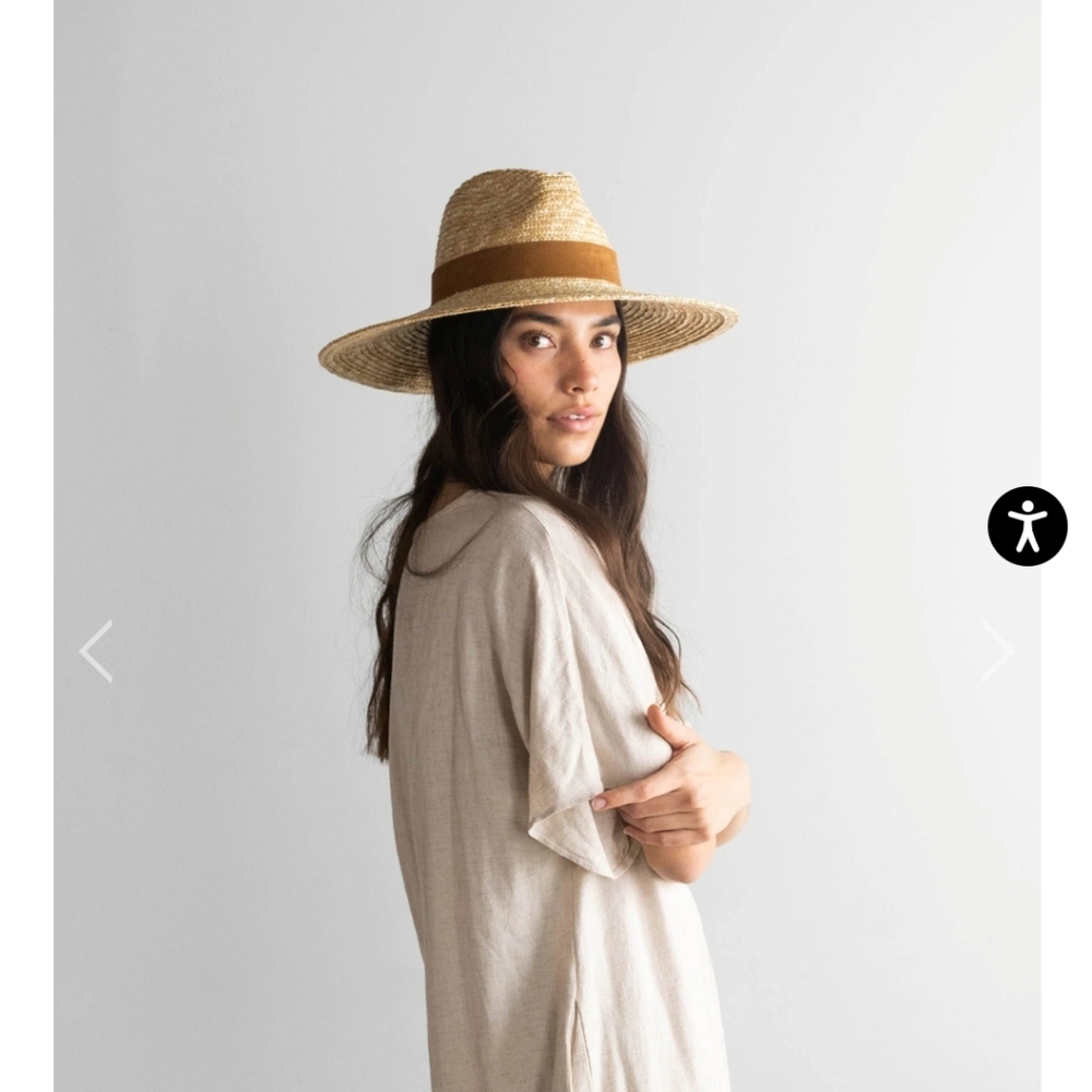 Gigi Pip Isla Straw Fedora